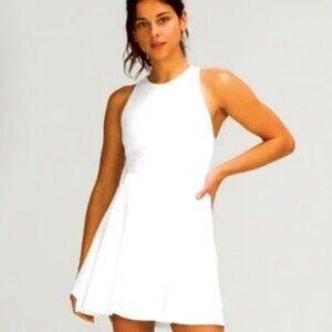 Lululemon Court Crush Dress White Size 10 NWOT